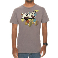 Cuphead And Mugman Blue Vintage T-shirt | Artistshot