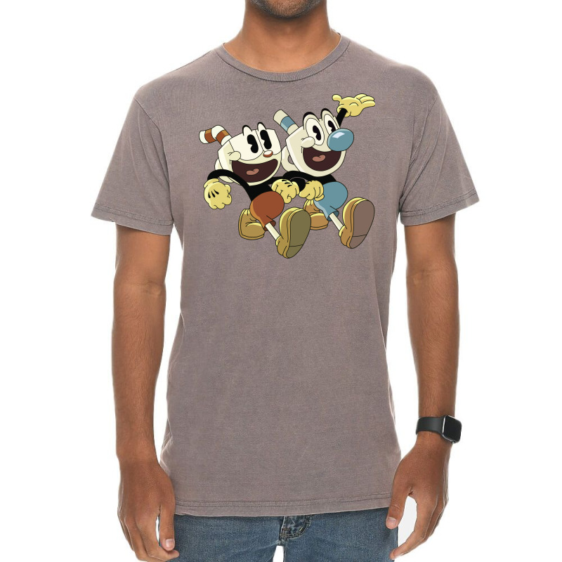 Cuphead And Mugman Blue Vintage T-shirt | Artistshot