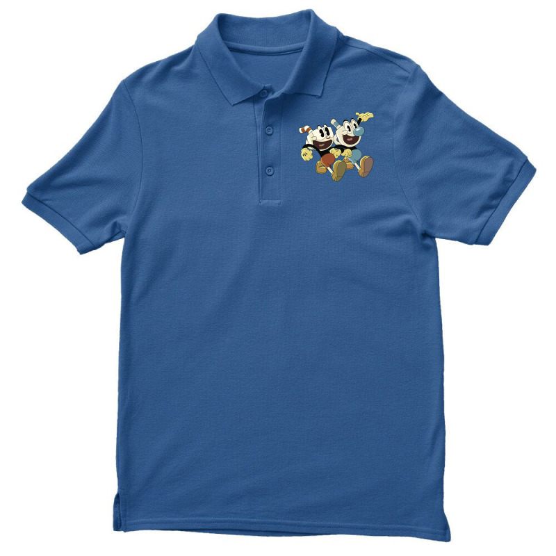 Cuphead And Mugman Blue Men's Polo Shirt | Artistshot