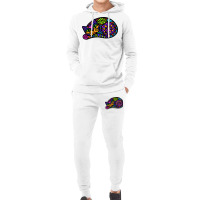 Doodley Doodlecat Sleepy 80s Hoodie & Jogger Set | Artistshot