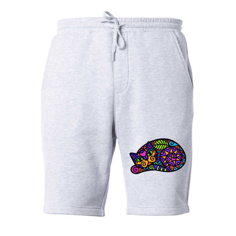 Doodley Doodlecat Sleepy 80s Fleece Short | Artistshot