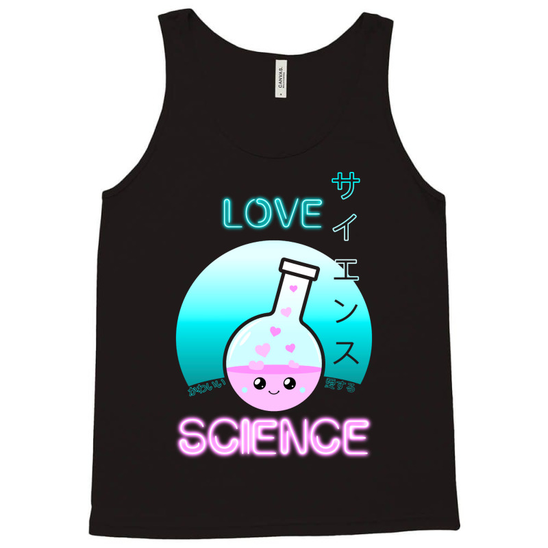 Love Science Kawaii Cute Chemistry Flask Japanese Aesthetic Vintage Tank Top | Artistshot