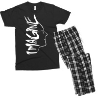 Imagine White Cute Men's T-shirt Pajama Set | Artistshot