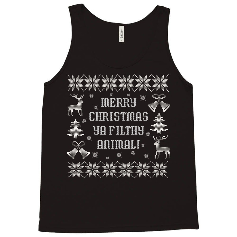 Merry Christmas Ya Filthy Animal Stars Tank Top | Artistshot