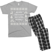 Merry Christmas Ya Filthy Animal Stars Men's T-shirt Pajama Set | Artistshot