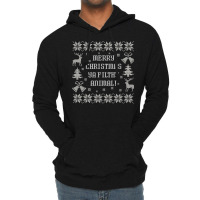 Merry Christmas Ya Filthy Animal Stars Lightweight Hoodie | Artistshot