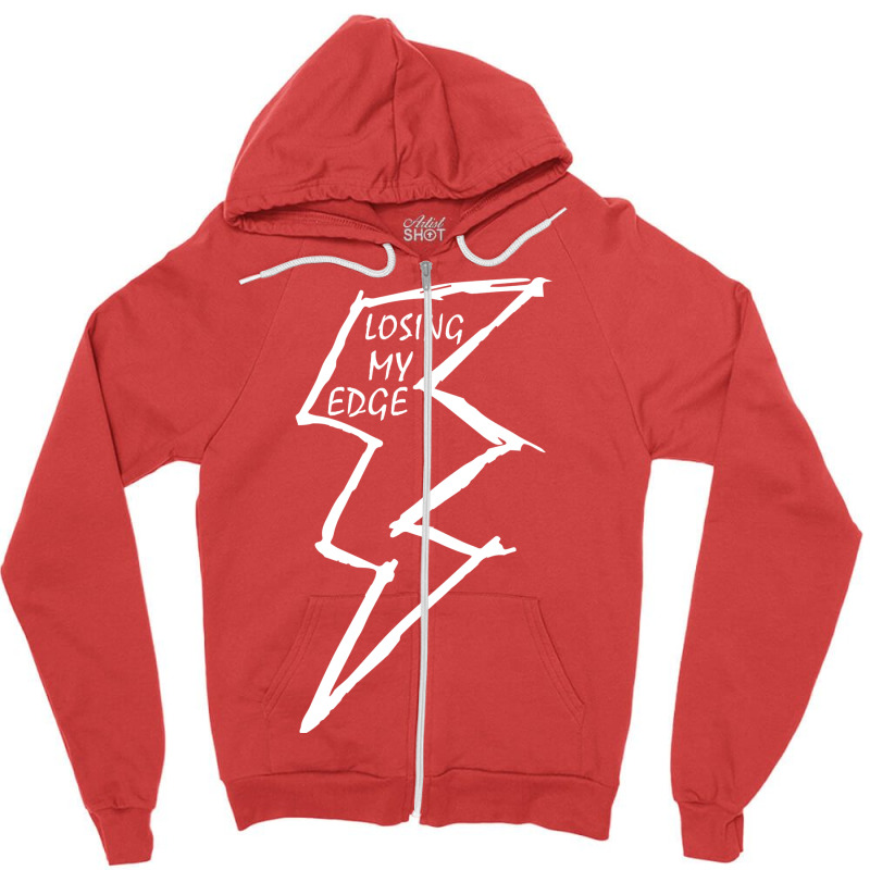 Losing My Edge Yellow Zipper Hoodie | Artistshot