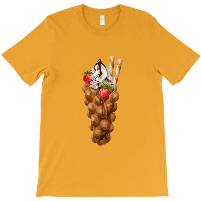 Bubble Waffle Ice Cream ,egg Bubble Waffle Vanilla Ice Cream T-Shirt by tomjerrycrush39 | Artistshot