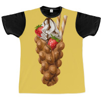 Bubble Waffle Ice Cream ,egg Bubble Waffle Vanilla Ice Cream Graphic T-shirt | Artistshot