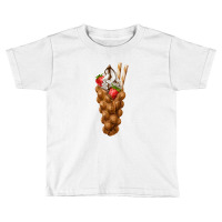 Bubble Waffle Ice Cream ,egg Bubble Waffle Vanilla Ice Cream Toddler T-shirt | Artistshot