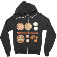 Assorted Chinese Cantonese Dim Sum Zipper Hoodie | Artistshot