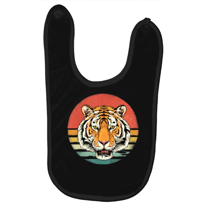 Hot Trend Retro Bengal Tiger Face Wildlife Zoo Jungle Animal Lover Baby Bibs by haodinhvan1 | Artistshot