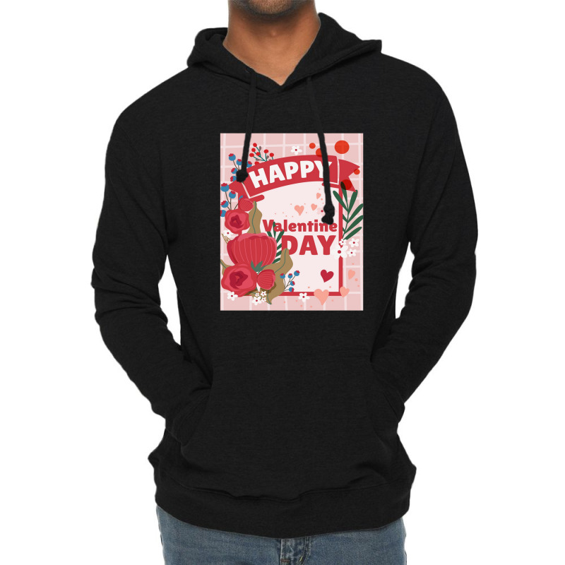 Happy Valentine Day Lightweight Hoodie by Claire J Tinsley | Artistshot