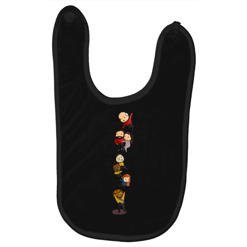 Limited Edition Tng Crew Chibi-style Baby Bibs | Artistshot