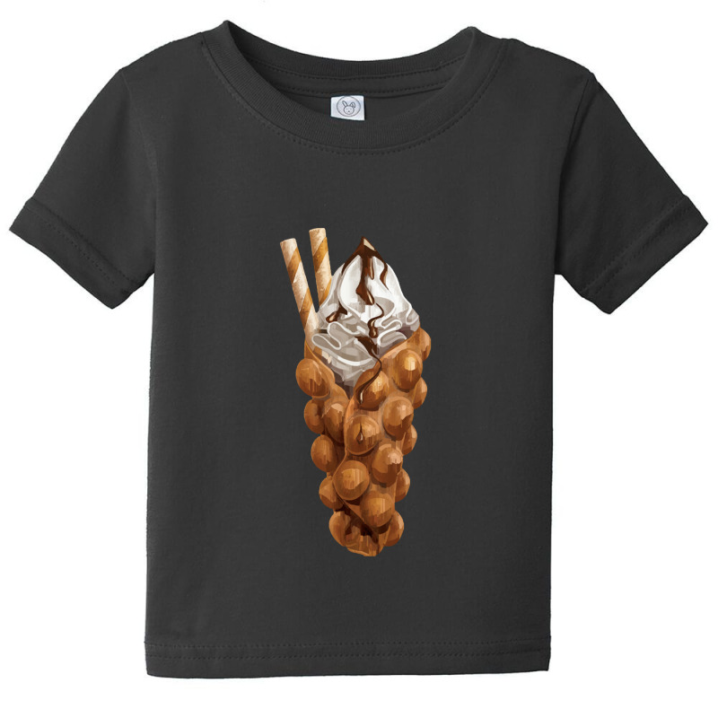 Bubble Waffle Ice Cream,egg Bubble Waffle Vanilla Ice Cream Baby Tee by tomjerrycrush39 | Artistshot