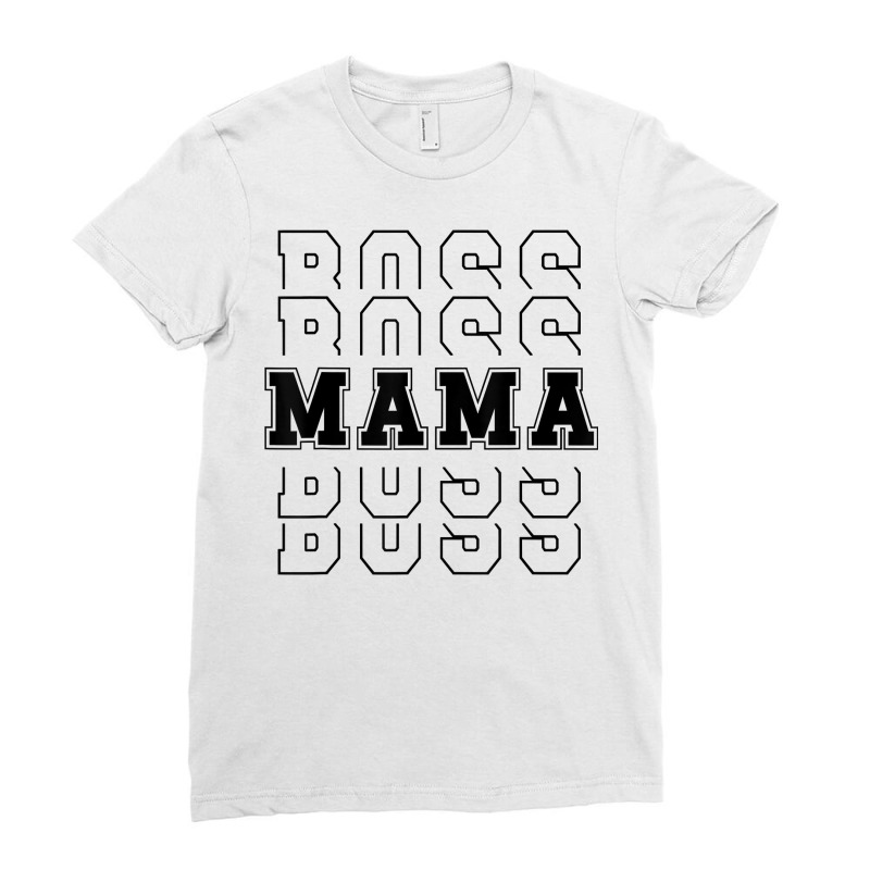 Mama Boss, Mama Tops Casual Print Cute Shirts Graphic T Shirt Ladies Fitted T-Shirt by casimircorjki0 | Artistshot