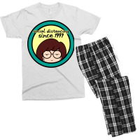 Social Distancing Since 1997 Music Men's T-shirt Pajama Set | Artistshot