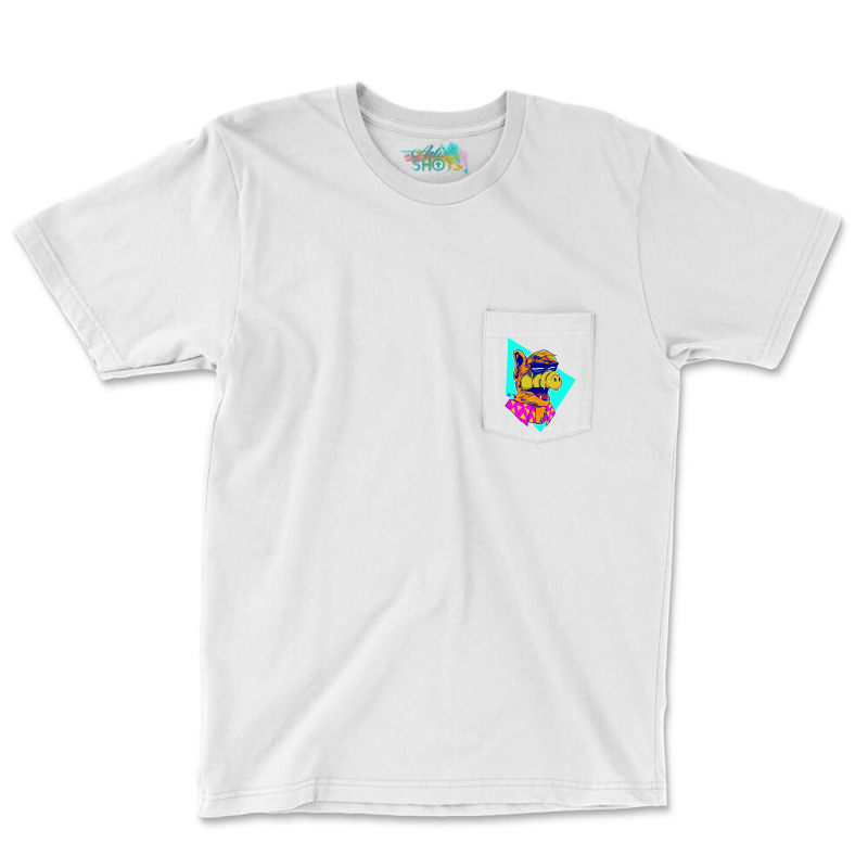 The Coolest Space Neighbor 70s Pocket T-shirt | Artistshot