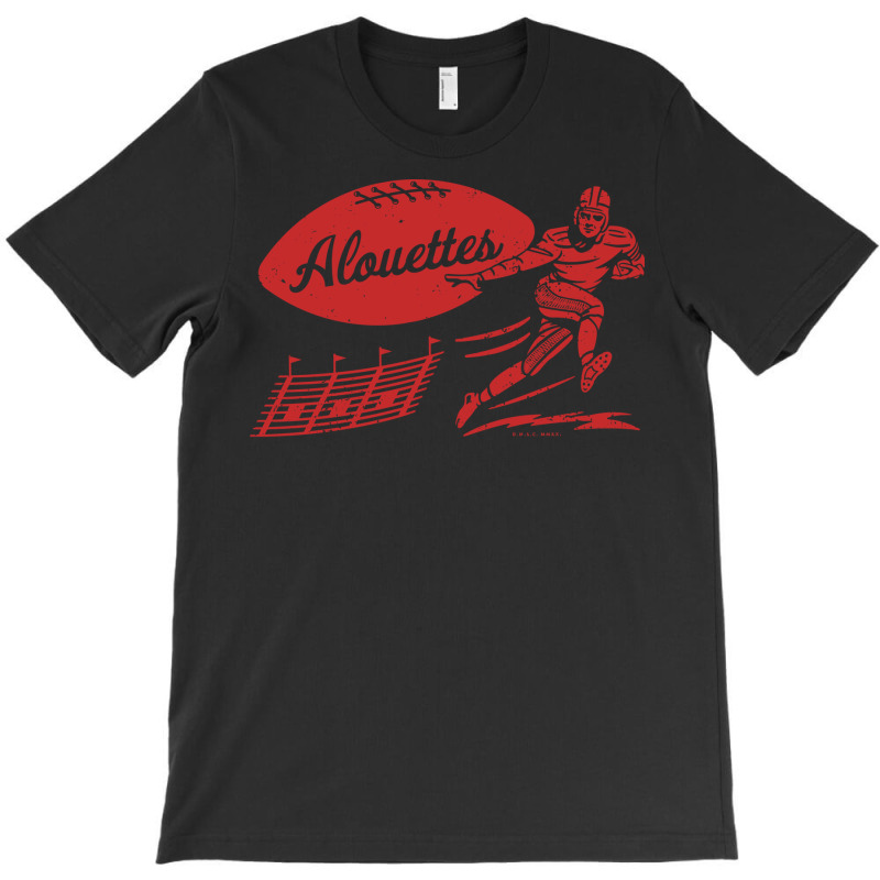 Vintage Football Montreal Alouettes Red Alouettes Wordmark T-shirt | Artistshot