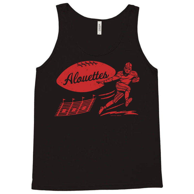 Vintage Football Montreal Alouettes Red Alouettes Wordmark Tank Top | Artistshot