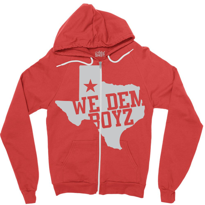 We Dem Boyz Red Zipper Hoodie | Artistshot