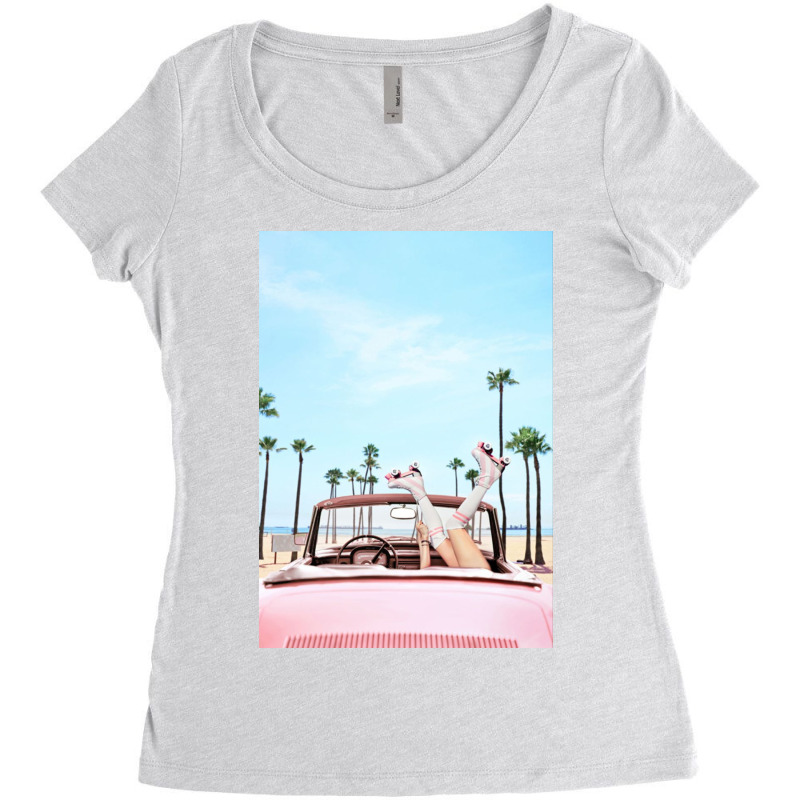 Long Beach Women's Triblend Scoop T-shirt by sarahlenoir | Artistshot