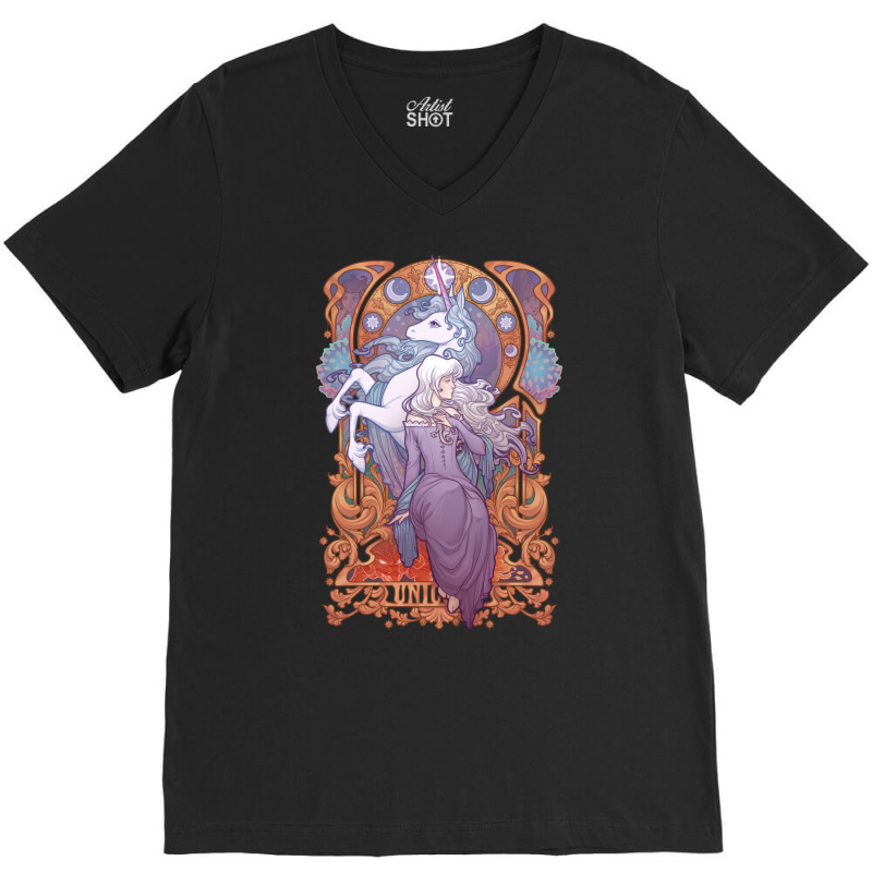 Lady Amalthea The Last Unicorn V-neck Tee | Artistshot