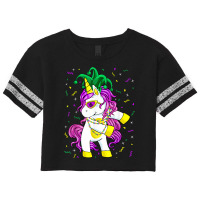 Mardi Gras Unicorn Carnival Party Festival Parade Women Girl T Shirt Scorecard Crop Tee | Artistshot