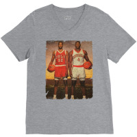 Stacey Augmon And Larry Johnson 1991 80s V-neck Tee | Artistshot