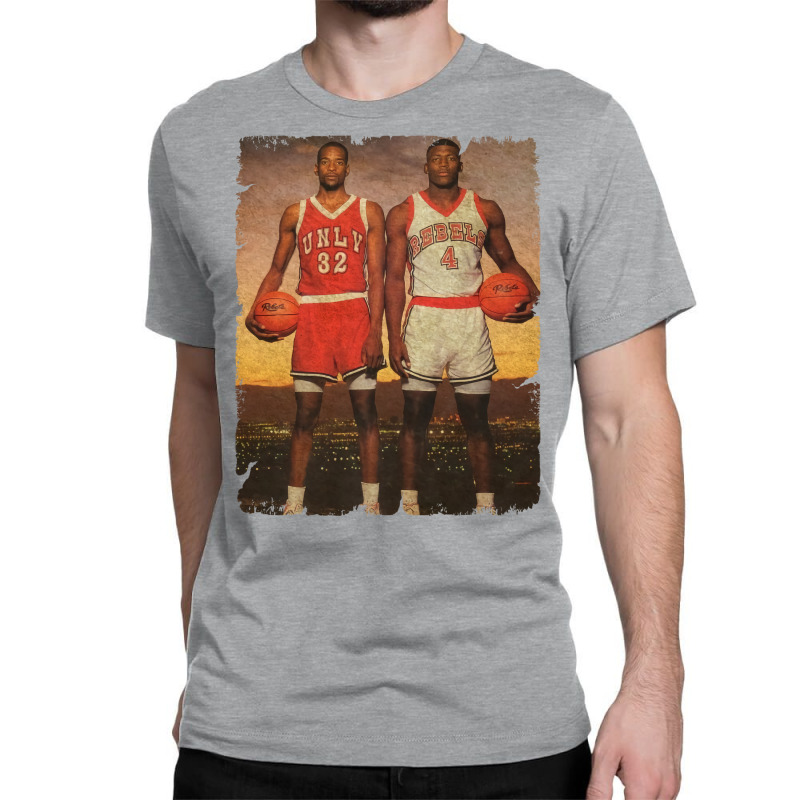 Stacey Augmon And Larry Johnson 1991 80s Classic T-shirt by divizazitawik | Artistshot