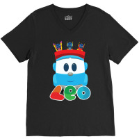 Leo The Truck And Robots Hipster V-neck Tee | Artistshot