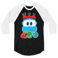 Leo The Truck And Robots Hipster 3/4 Sleeve Shirt | Artistshot