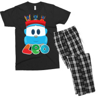 Leo The Truck And Robots Hipster Men's T-shirt Pajama Set | Artistshot