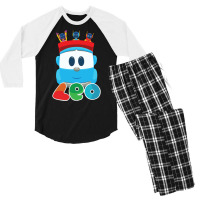 Leo The Truck And Robots Hipster Men's 3/4 Sleeve Pajama Set | Artistshot