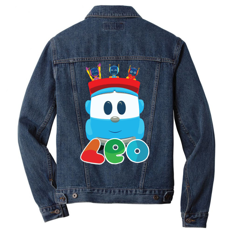 Leo The Truck And Robots Hipster Men Denim Jacket | Artistshot