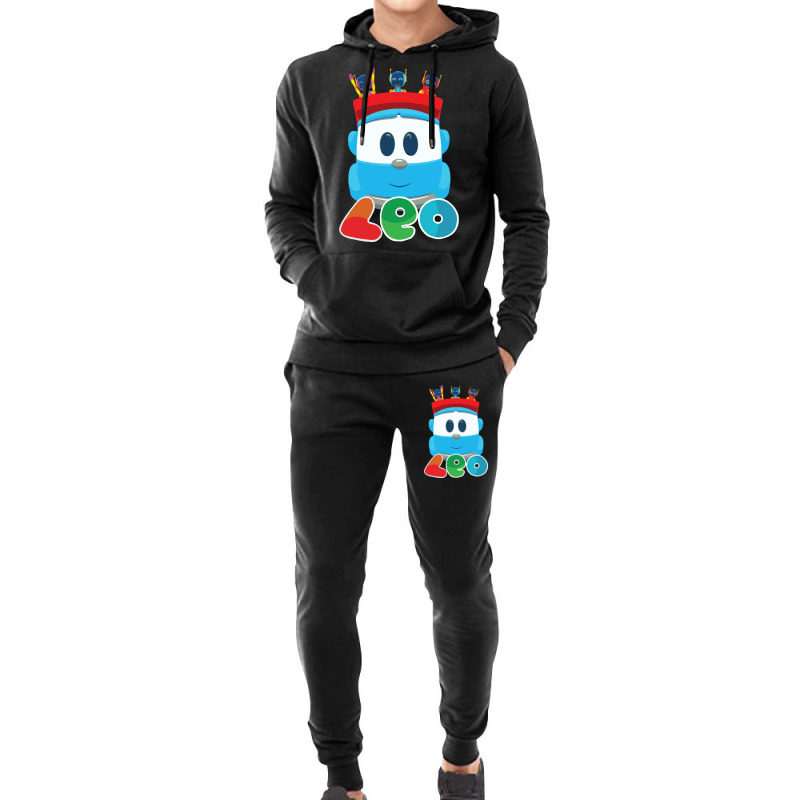 Leo The Truck And Robots Hipster Hoodie & Jogger Set | Artistshot