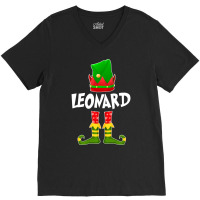 Leonard Elf Blue V-neck Tee | Artistshot