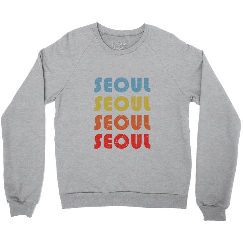 Seoul Trip Destination Gift Retro Crewneck Sweatshirt | Artistshot