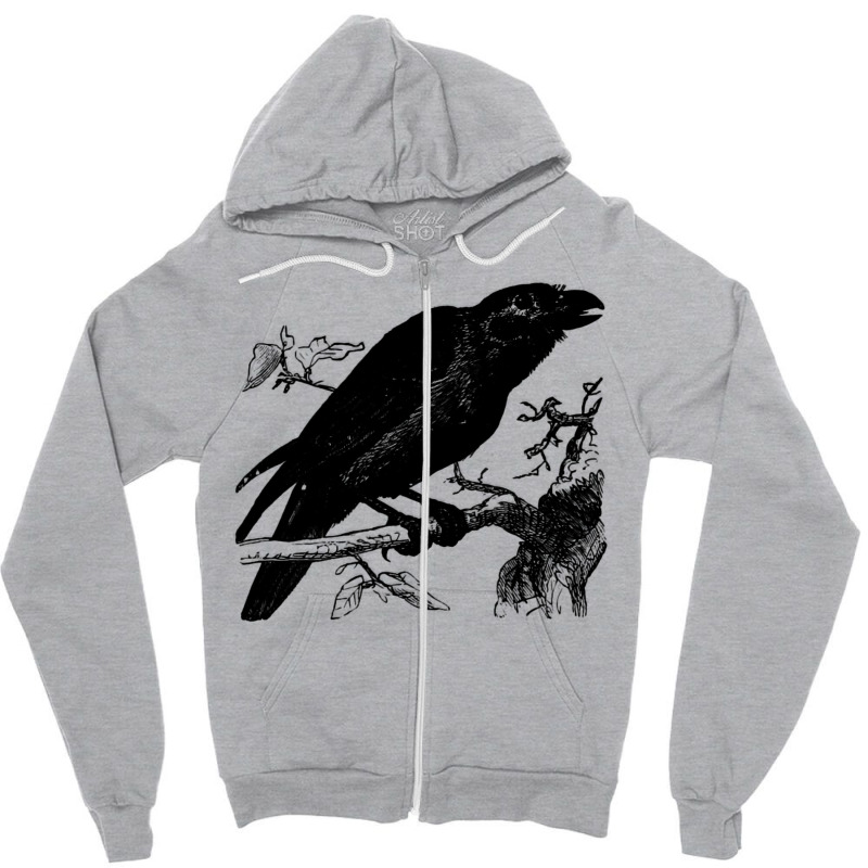 Retro Vintage Sense The Crow Halloween Essential Gifts Best Men Zipper Hoodie by omonovwomgm | Artistshot