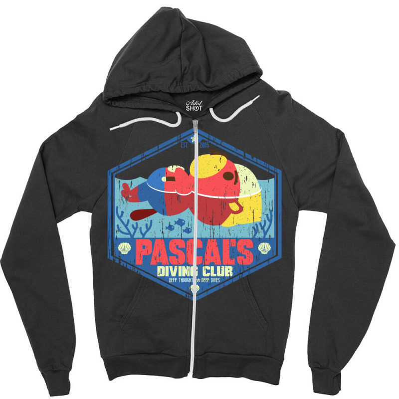 Pascal's Diving Club Zipper Hoodie by ajserisqotm | Artistshot