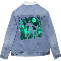 Night Wendigo Funny Unisex Sherpa-lined Denim Jacket | Artistshot