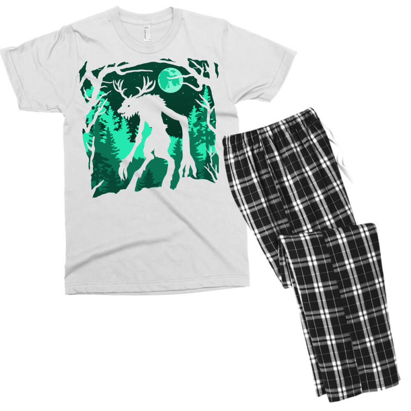 Night Wendigo Funny Men's T-shirt Pajama Set by knapetolamj | Artistshot