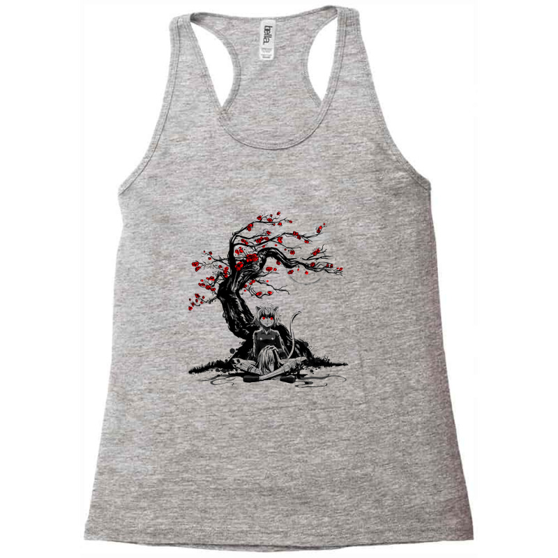 Cat Humanoid Holding Head Racerback Tank by awhetzel | Artistshot