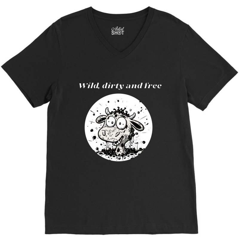 Food Trees Animal V-Neck Tee by risacha | Artistshot