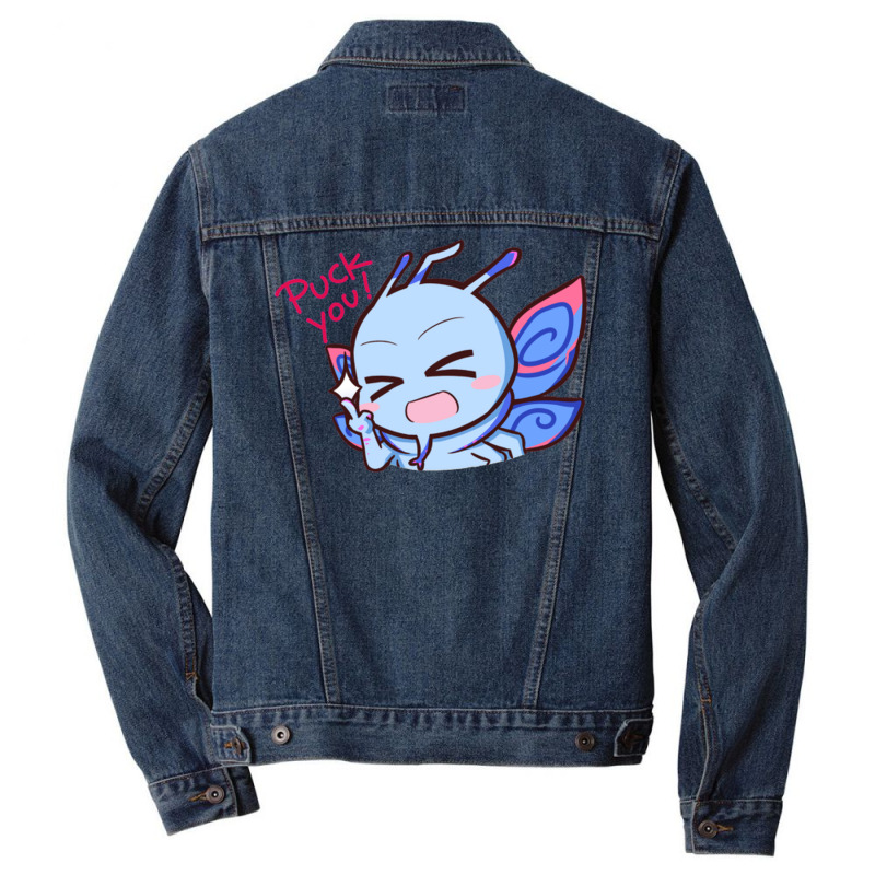 Puck Chibi Dota 2 Men Denim Jacket by nuurkanafhab | Artistshot