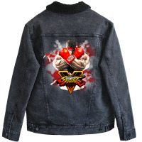 Sf Gaming T Shirt Unisex Sherpa-lined Denim Jacket | Artistshot