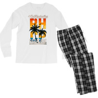 Paradise California Retro Art Funny Men's Long Sleeve Pajama Set | Artistshot