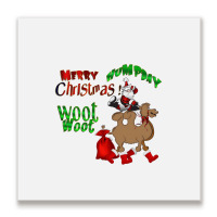 Santa Is Coming To Town Metal Print Square | Artistshot