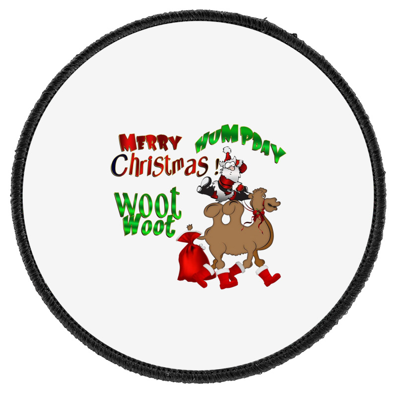 Santa Is Coming To Town Round Patch | Artistshot