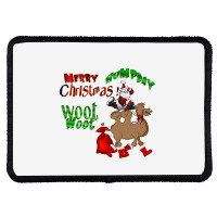 Santa Is Coming To Town Rectangle Patch | Artistshot